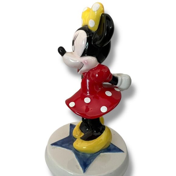 Vintage 90’s Minnie Mouse Ceramic Figurine Collectible Schmid - Picture 5 of 8